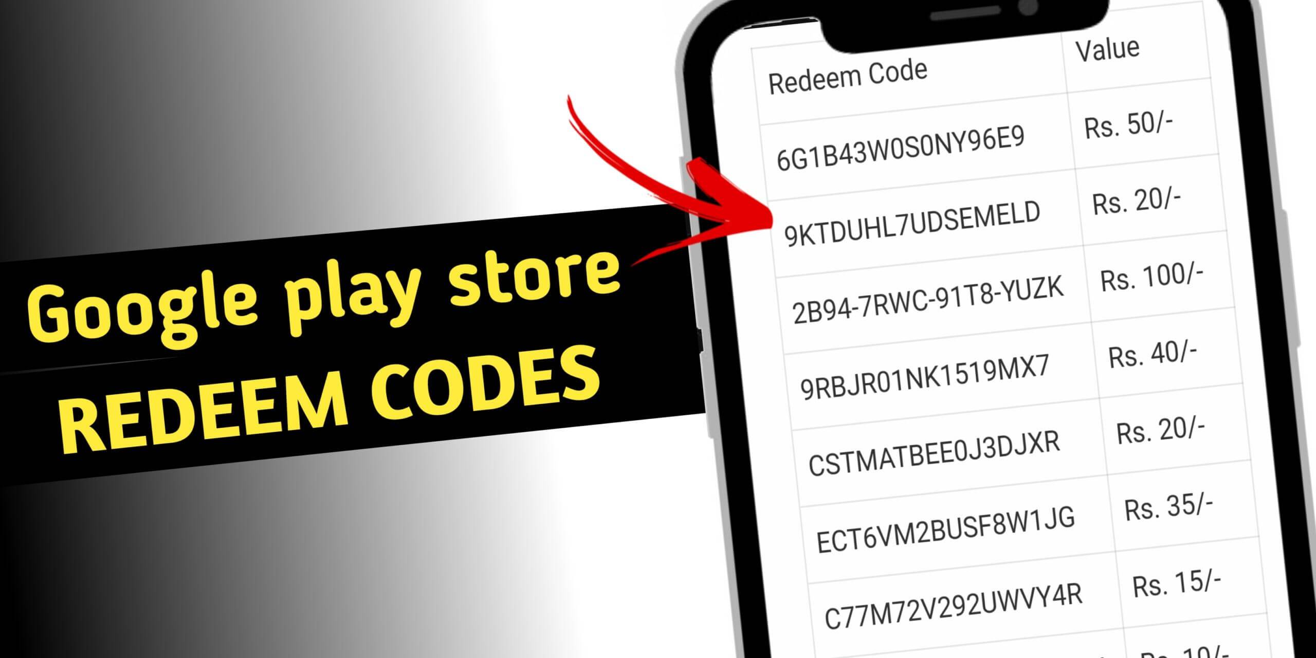 Free Google Play Redeem Codes